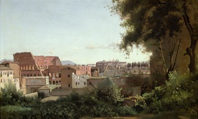 Vista del Colosseo dai Giardini Farnese, 1826 da Jean Baptiste Camille Corot